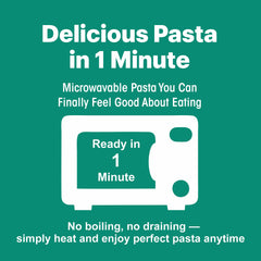 Pasta Zing Fusilli Pasta, Ready in 1 Minute, Perfect Al Dente Bite, 14g Protein & 4g Fiber, Naturally Cooked, Zero Sodium, Non-GMO, 7.05oz Pack of 7