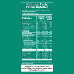 Pasta Zing Fusilli Pasta, Ready in 1 Minute, Perfect Al Dente Bite, 14g Protein & 4g Fiber, Naturally Cooked, Zero Sodium, Non-GMO, 7.05oz Pack of 7