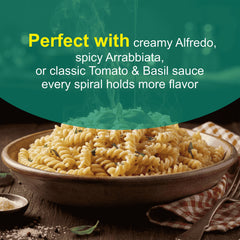 Pasta Zing Fusilli Pasta, Ready in 1 Minute, Perfect Al Dente Bite, 14g Protein & 4g Fiber, Naturally Cooked, Zero Sodium, Non-GMO, 7.05oz Pack of 7