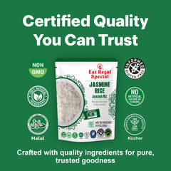 Eat Regal Thai Jasmine Rice – Aromatic & Fluffy, Ready in 90Seconds, 8.8 oz Each (6-Pack, Total 52.8 oz) - Regal Kitchen Store