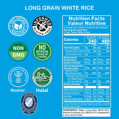 Eat Regal Long Grain White Rice Fluffy & Versatile, Ready in 90 Seconds, 8.8 oz Each (6-Pack, Total 52.8 oz) - Regal Kitchen Store