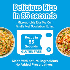 Eat Regal Long Grain White Rice Fluffy & Versatile, Ready in 90 Seconds, 8.8 oz Each (6-Pack, Total 52.8 oz) - Regal Kitchen Store