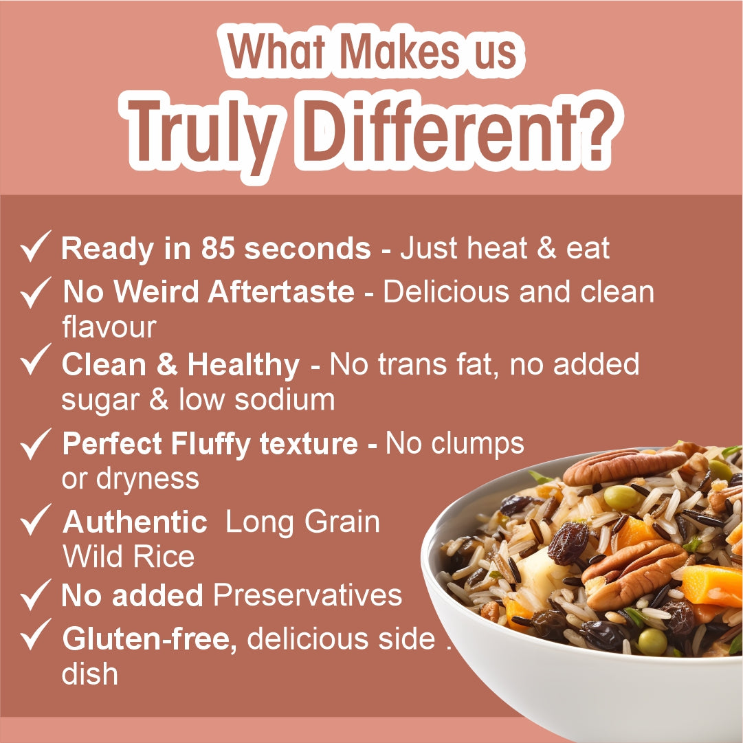 Eat Regal Ancient Long Grain & Wild Rice, 8.8 oz, Pack of 6, Ready in 90 Seconds, Non-GMO, Kosher, Halal - Regal Kitchen Store