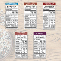 Eat Regal Variety Pack 6-1 x Brown Rice With Quinoa + With 5 Ancient Grains + long Grain Wild + indian Biryani & 2 x black rice 250gm - Regal Kitchen Store