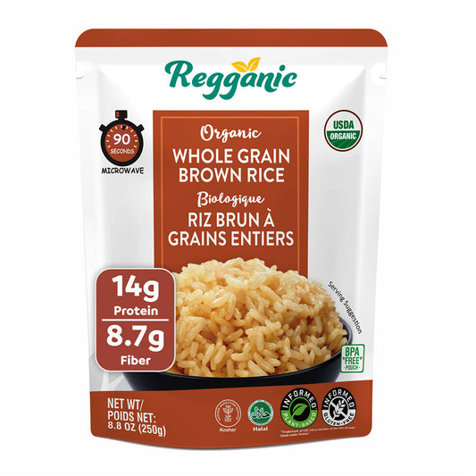 Reganic Organic Whole Grain Brown Rice(Pack of 6) - Regal Kitchen Foods USA LLC 1000
