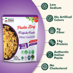 Pasta Zing Farfalle Pasta - Ready in 60 Seconds - Regal Kitchen Foods USA LLC