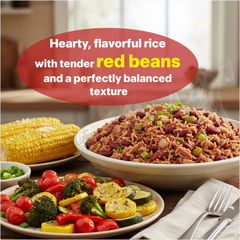 Eat Regal Gourmet Red Beans and Rice, Non-GMO, BPA-Free, 8.8 oz Pouches, Pack of 6, 90-Second Microwave - Regal Kitchen Store