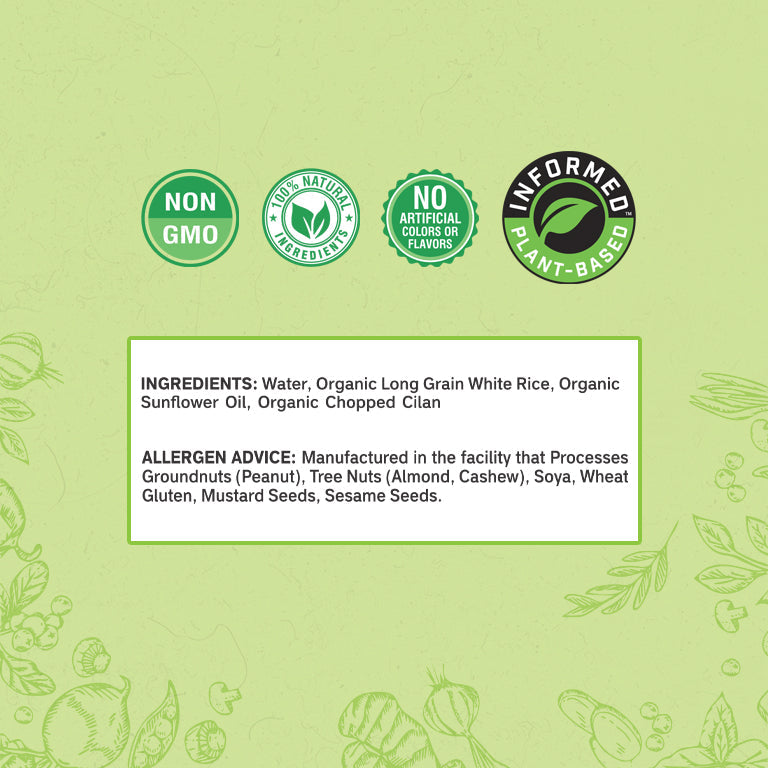 Reganic Organic Cilantro & Lime Rice, Ready to Eat Microwaveable Rice, 8.8 Ounce - Regal Kitchen Foods USA LLC