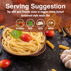 Pasta Zing Fully Cooked Spaghetti Pasta, Ready to Eat in 1 Minute, 14g Protein per Pack, Al Dente Bite, Shelf-Stable Italian Durum Wheat Pasta, BPA-Free Pouch, 7.05 oz Pack of 7