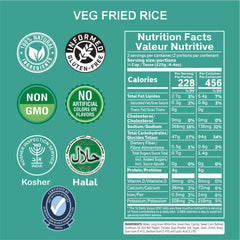 Eat Regal Vegetable Fried Rice, 2 Individual Cups, Pack of 6, Ready in 55 Seconds - Regal Kitchen Store