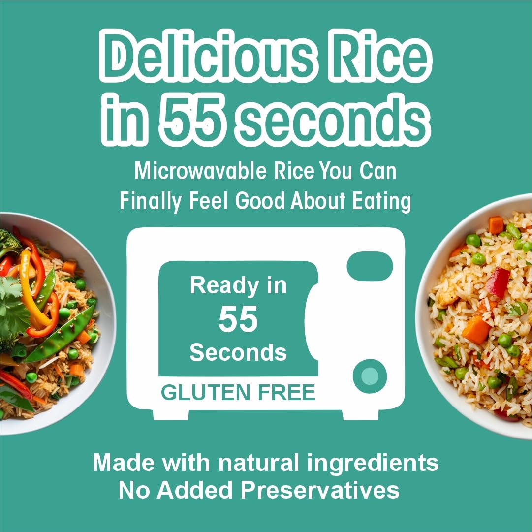 Eat Regal Vegetable Fried Rice, 2 Individual Cups, Pack of 6, Ready in 55 Seconds - Regal Kitchen Store