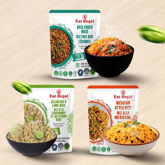 2 Veg Fried rice + 2 Mexcian rice + 2 Cilantro lime - Regal Kitchen Foods USA LLC 1000