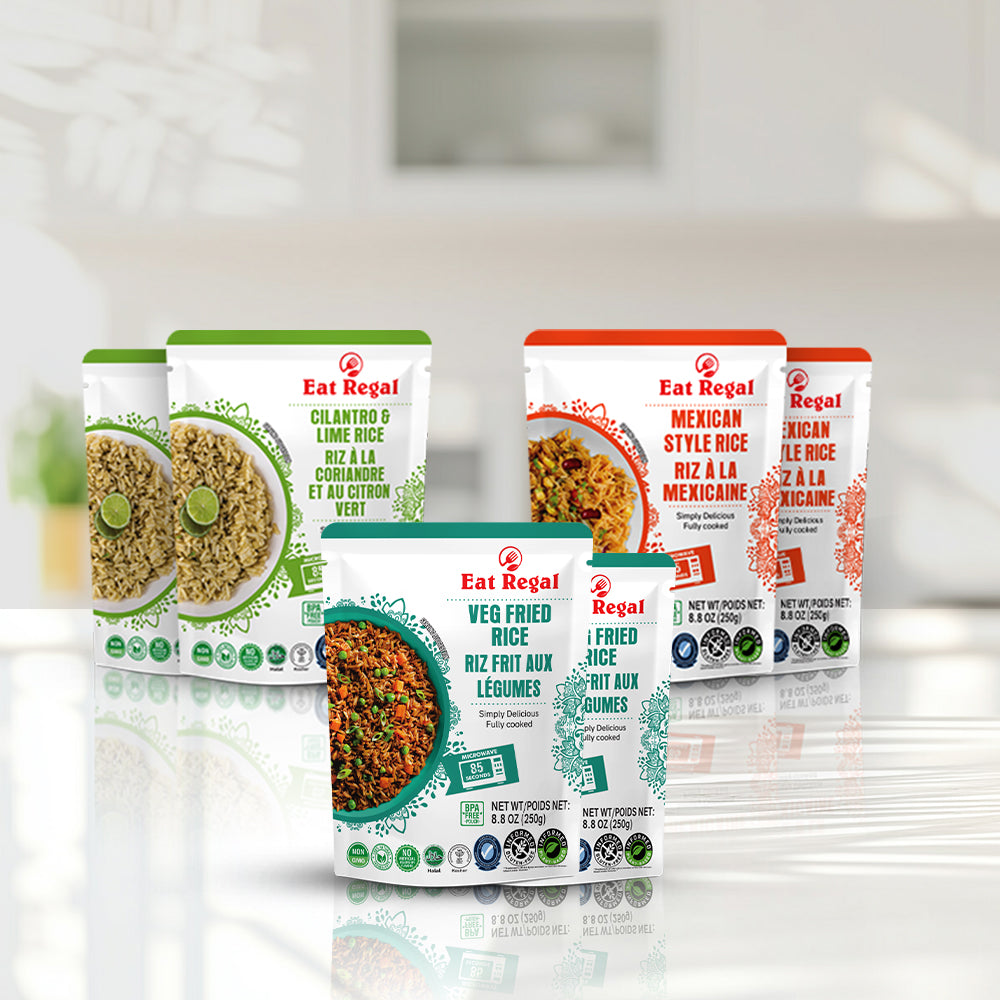 2 Veg Fried rice + 2 Mexcian rice + 2 Cilantro lime - Regal Kitchen Foods USA LLC