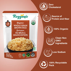 Reganic Organic Whole Grain Brown Rice(Pack of 6) - Regal Kitchen Foods 