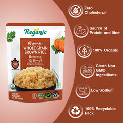 Reganic Organic Whole Grain Brown Rice(Pack of 6) - Regal Kitchen Foods 