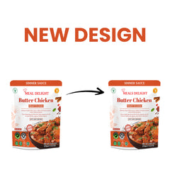 Creamy Butter Chicken gluten-free simmer sauce from Regal Kitchen Foods USA, ideal for quick Indian curry meals in a 12.6 oz jar.