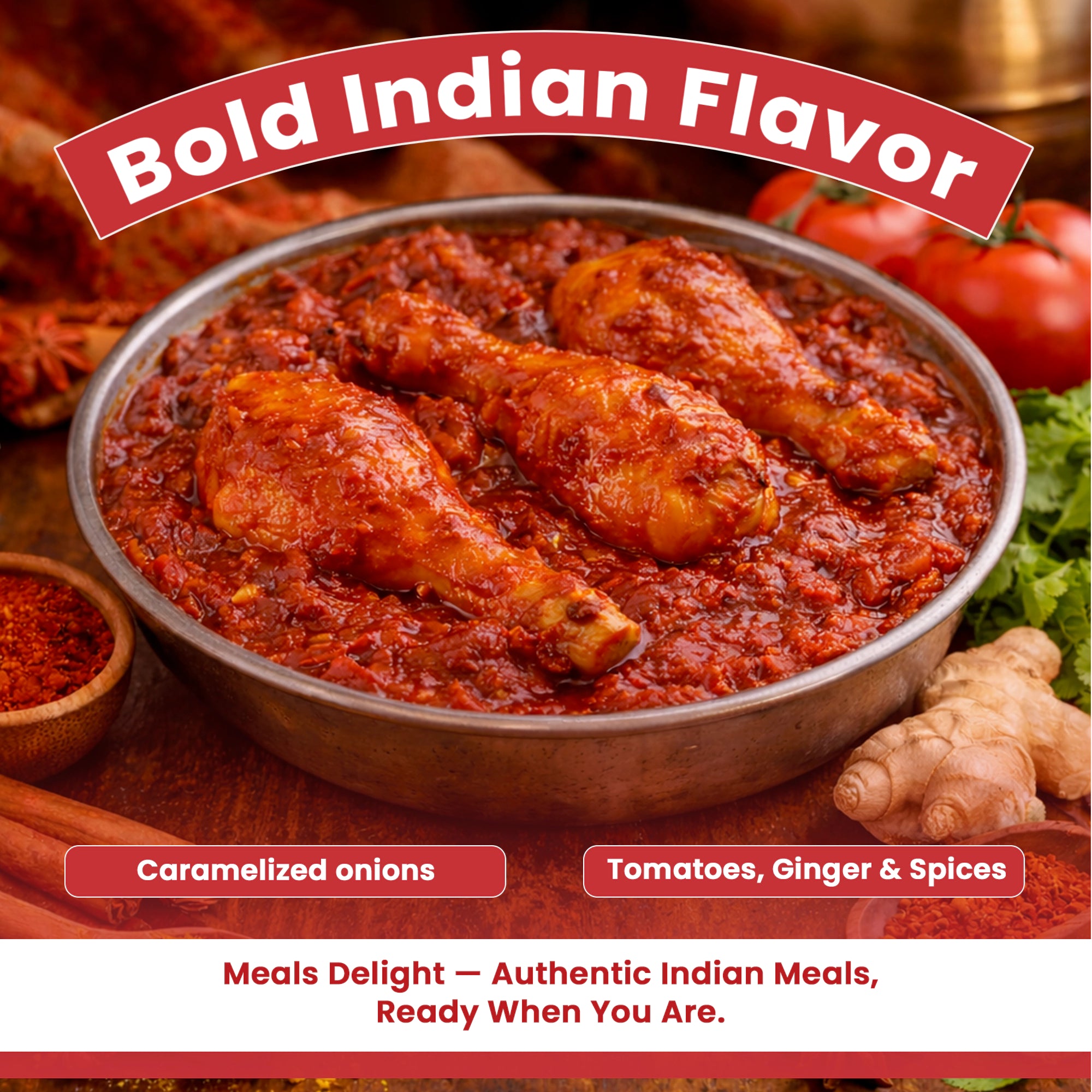 Pack of three Regal Kitchen Foods Tikka Masala simmer sauces for authentic Indian curry, ready to cook in 20 minutes.