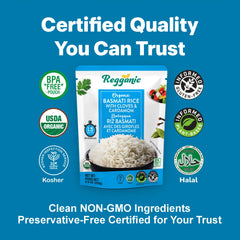 Reganic Organic Basmati Rice with Cloves & Cardamom- Regal Kitchen Foods
