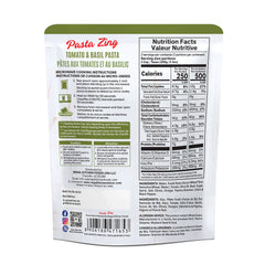 Pasta Zing Tomato & Basil Pasta, Pack of 7, Fully Cooked Fusilli Pasta with Tomato & Basil Sauce, Ready in 1 Minute, 14g Protein, 8.6g Fiber, 7.05 oz Pouches - Regal Kitchen Store