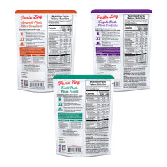 Ready-to-eat Pasta Zing variety pack from Regal Kitchen Foods featuring fully cooked spaghetti, farfalle, and fusilli in 8 oz servings.