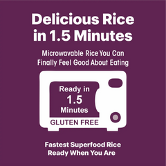 Ready-to-eat black rice pack by Regal Kitchen Foods USA, 6-pack, quick 1.5-minute prepared rice product.