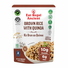 Eat Regal Brown Rice with Quinoa – Nutritious & Delicious, Ready in 90 Seconds, 8.8 oz Each (12-Pack, Total 105.6 oz) - Regal Kitchen Store
