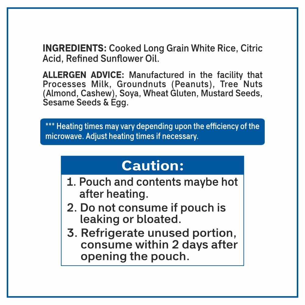 Pack of six Regal Kitchen Foods USA LLC ready-to-eat rice pouches featuring three flavorful rice varieties in convenient packaging.