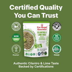 Assorted Regal Kitchen Foods ready-to-eat rice pouches, including cilantro lime and basmati rice, in BPA-free microwaveable packages.