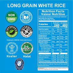 Pack of six Regal Kitchen Foods Ready-to-eat Long Grain White Rice cups, each 8.8 oz, prepared for quick 1.5-minute servings.