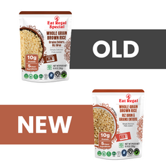 Ready-to-eat Regal Kitchen Foods USA LLC whole grain brown rice pack, showing six 8.8 oz resealable bags in a 6-pack.